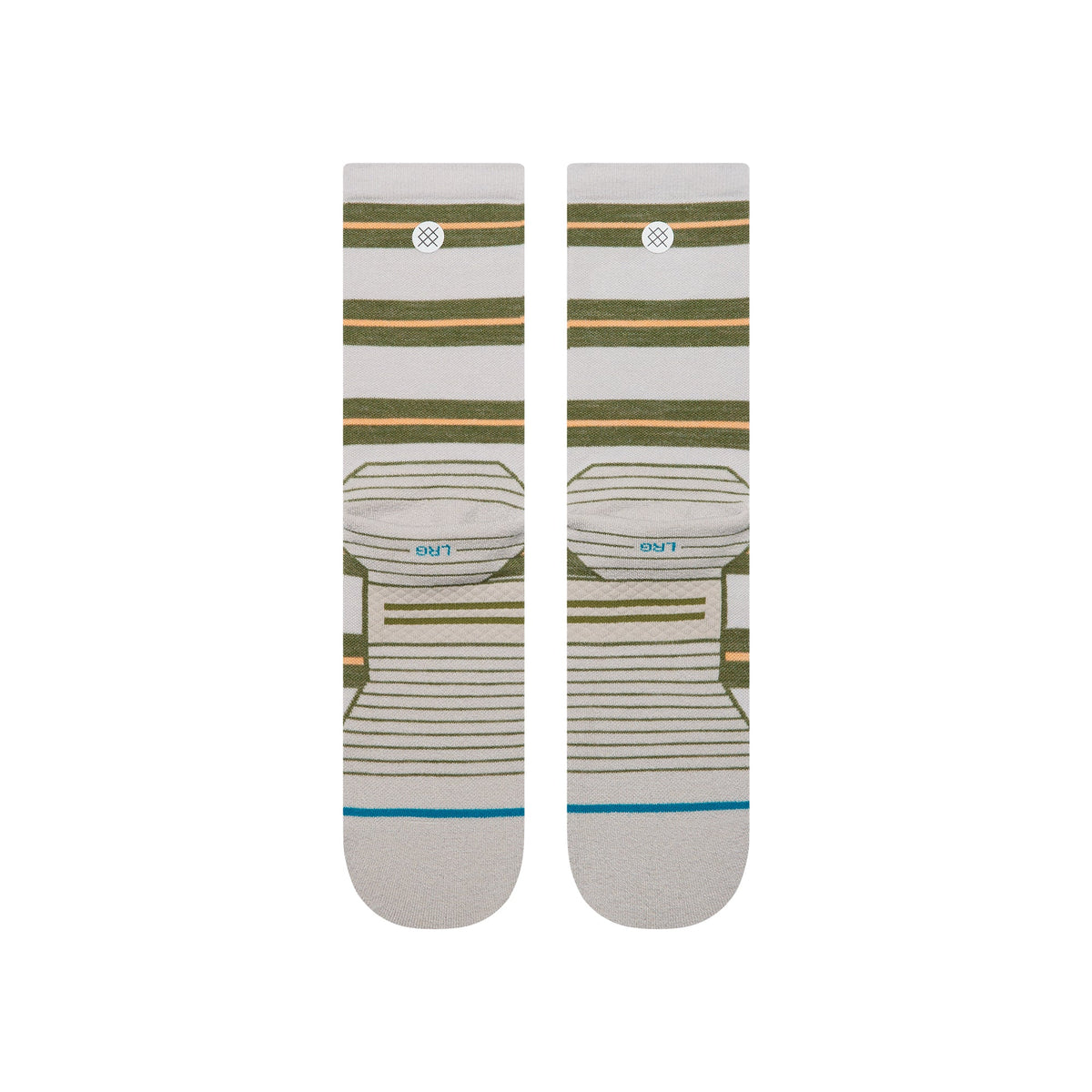 Stance STRIPED IT LIGHT WOOL CREW