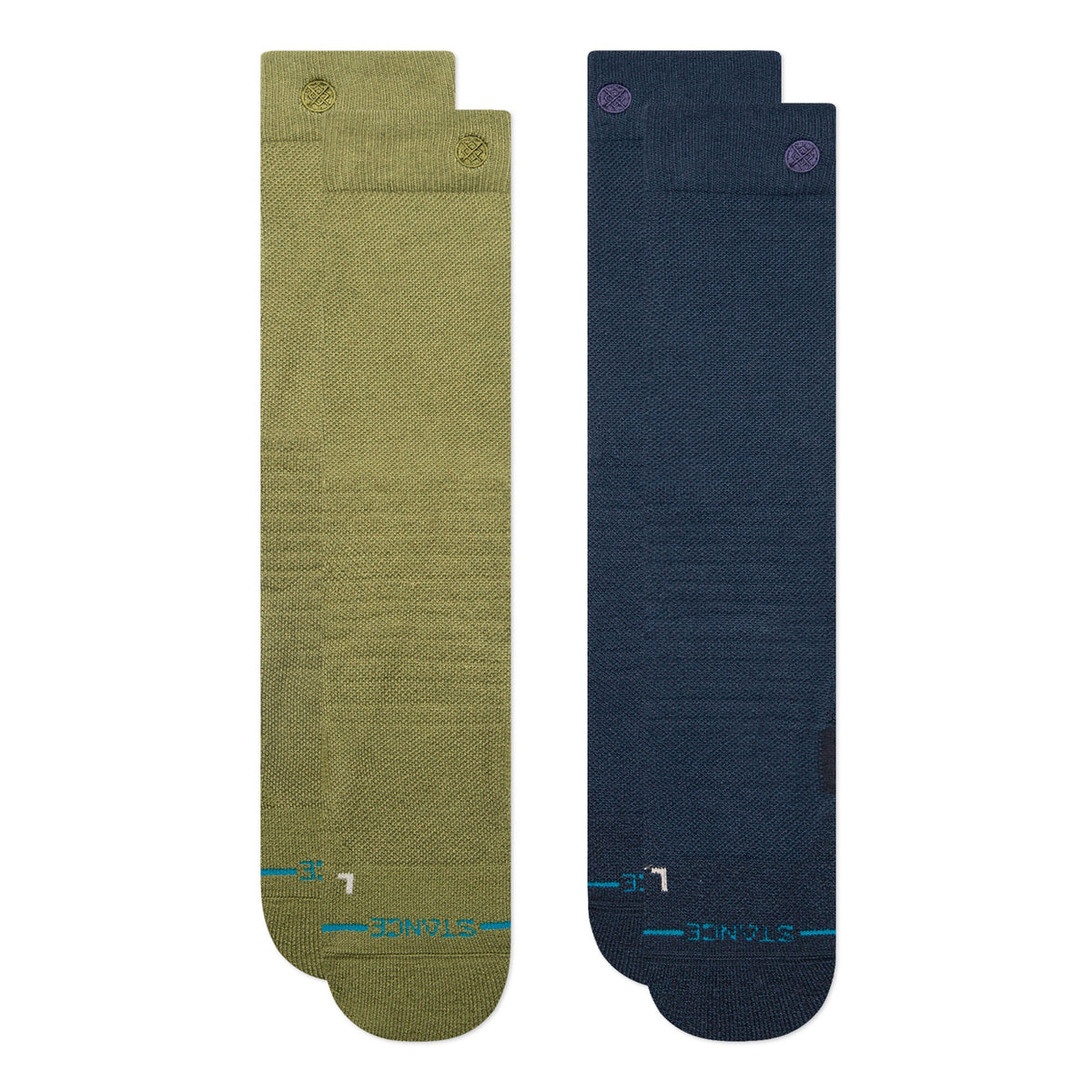 Stance ICONIC MID POLY SNOW 2 PACK