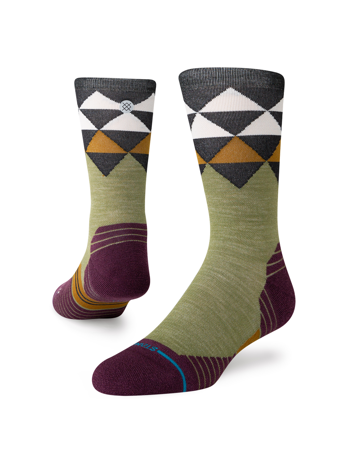 Stance QUADRILATERAL LIGHT WOOL CREW